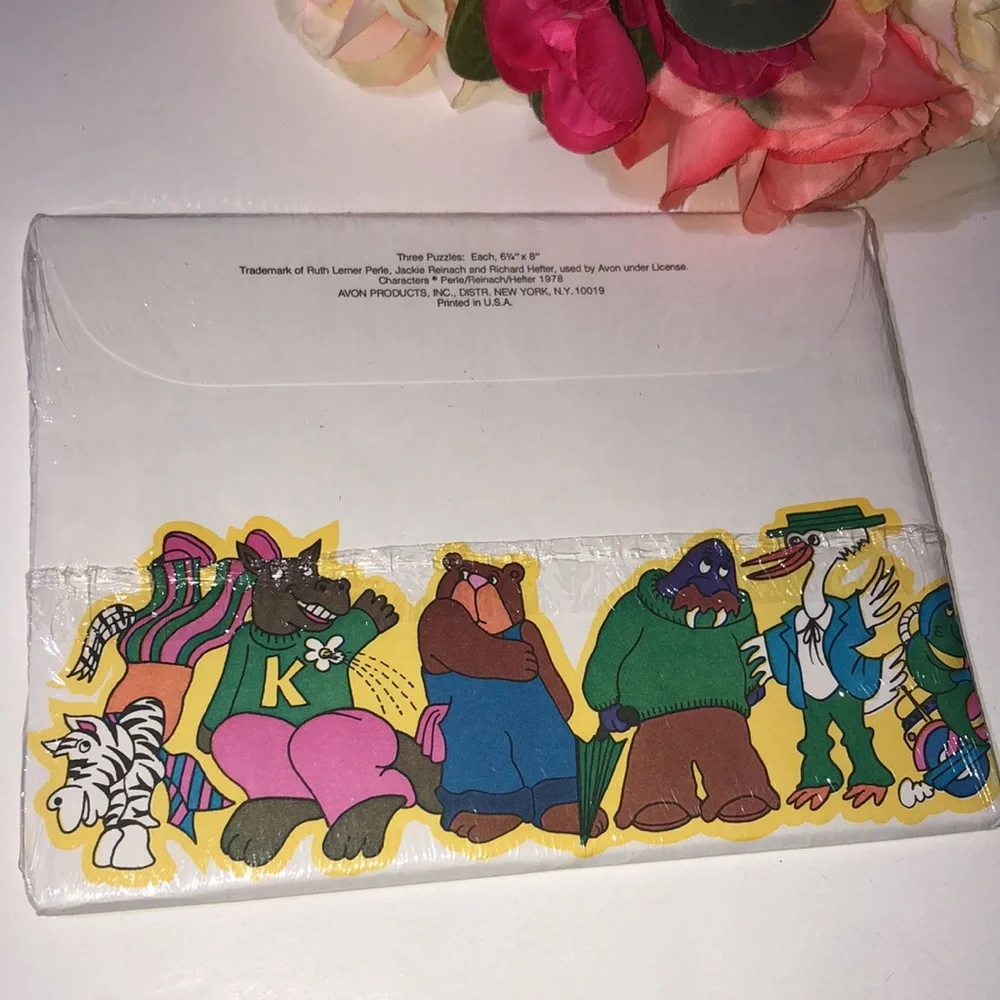SWEET PICKLES Sealed 1978 Avon Pick A Pack of Sweet Pickles 3 Puzzles set